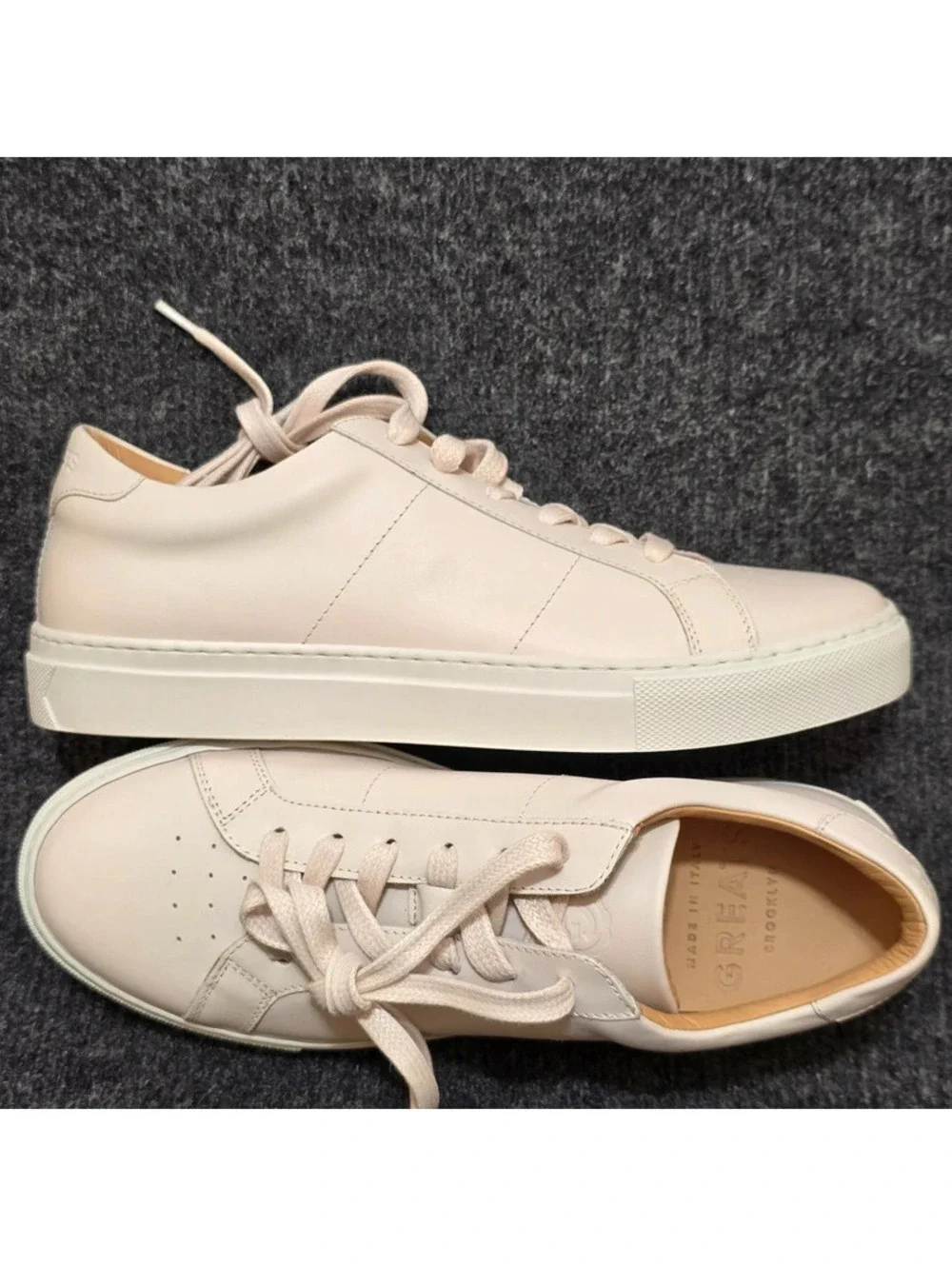 Greats The Royale Blush Pink Leather Sneakers Size Women 9 EUR 39 New Italy